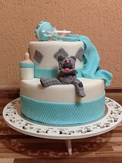 Baby shower cake - Cake by claudia borges