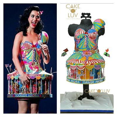 Katy perry dress cake - Cake by Cake O'Luv - megha