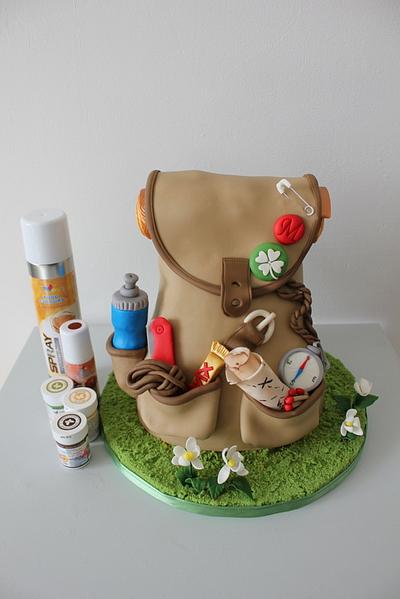 A 3D backpack full of adventures - Cake by Anna Augustyniak 