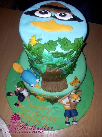 phineas and ferb Cake - Cake by Mary Yogeswaran
