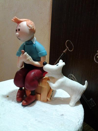 Tintin et Milou - Cake by Lara Correia