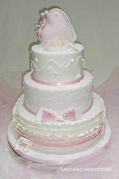 Christening cake - Cake by leccalecca