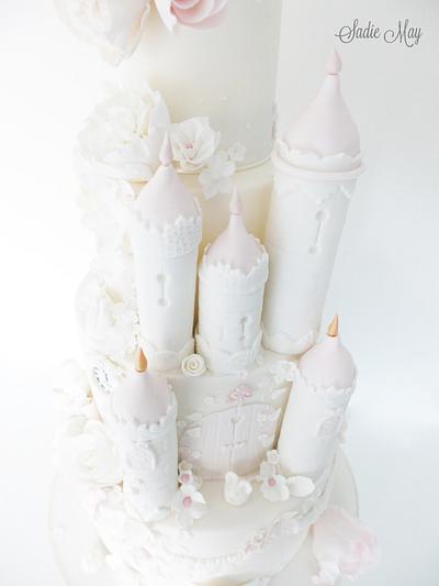 Princess Castle Wedding Cake  - Cake by Sharon, Sadie May Cakes 