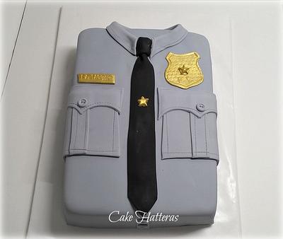 Police Uniform Birthday Cake - Cake by Donna Tokazowski- Cake Hatteras, Martinsburg WV