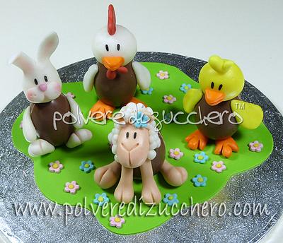 Decorated eggs for Easter - Cake by Paola