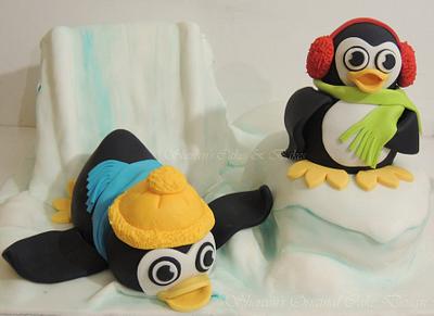 Penguins - Cake by Shereen