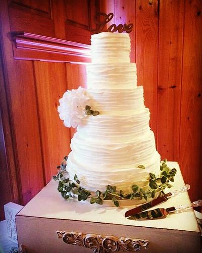 Ruffle Wedding Cake - Cake by Bethann Dubey