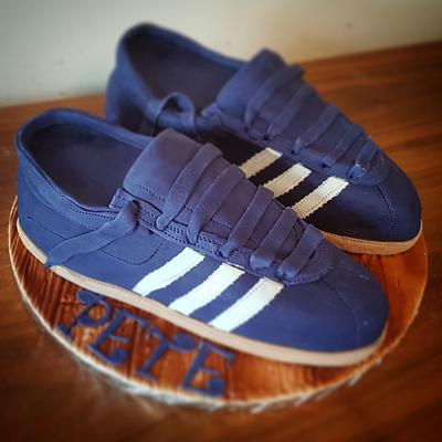 Adidas trainers cake  - Cake by Stacys cakes