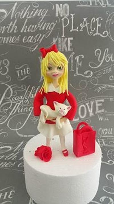 doll in red - Cake by Arletta