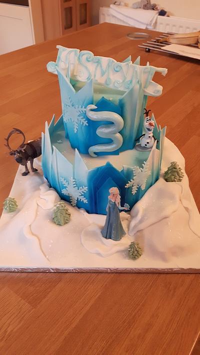 Frozen castle cake  - Cake by Kate