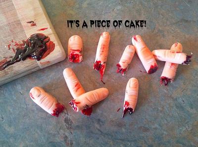 Bloody Fingers?! - Cake by Rebecca