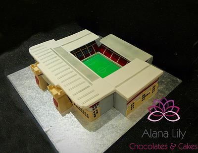 West Ham Stadium cake - Cake by Alana Lily Chocolates & Cakes