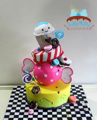 The big candy cake - Cake by Trufflemuffle