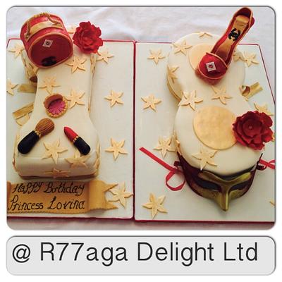 Can't afford Channel Bag & shoes at 18th birthday  - Cake by R77aga Delight Ltd