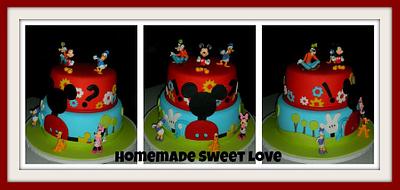 Mickey's Clubhouse Cake - Cake by  Brenda Lee Rivera 