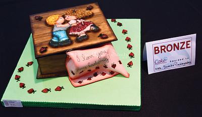 Wood Box Decorative Exhibit - Cake by Karen Dourado