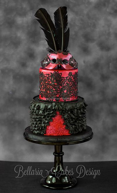 Burlesque  - Cake by Bellaria Cake Design 