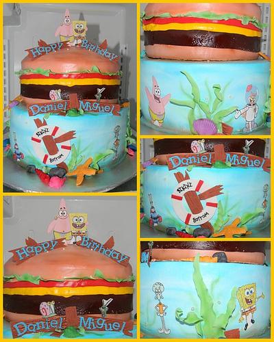 Spongebob Giant Crabby Pattie - Cake by Day