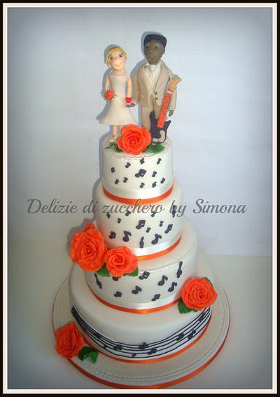 Wedding Cake a ritmo di musica  - Cake by Delizie di zucchero by Simona