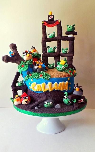 Angry birds cake - Cake by Amy