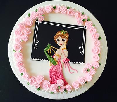 Fashionista cake in Royal Icing - Cake by Prachi Dhabaldeb