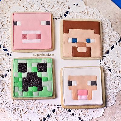 Minecraft Cookies - Cake by Janine