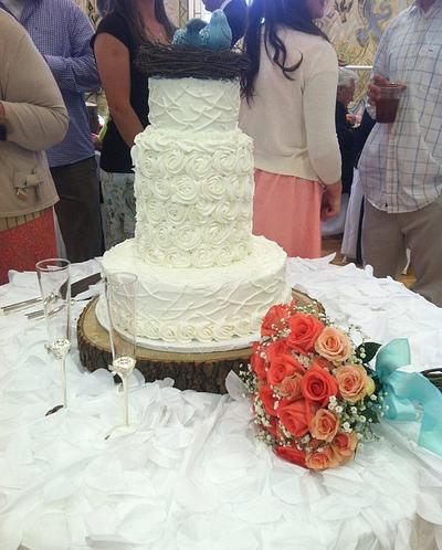 All buttercream wedding cake - Cake by Dalgal