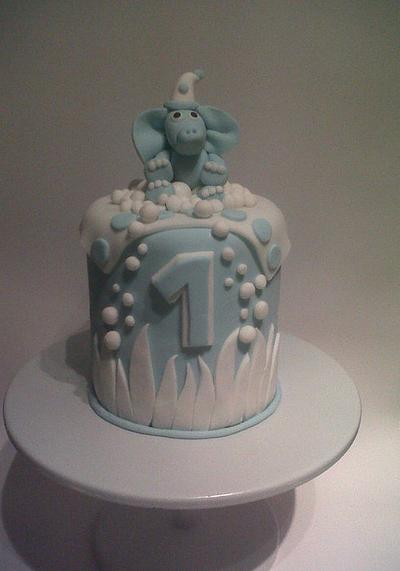 baby boys elephant cake - Cake by kelly