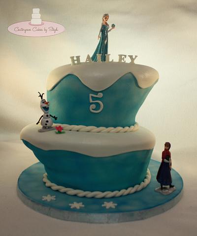 Topsy Turvy Frozen - Cake by Centerpiece Cakes By Steph