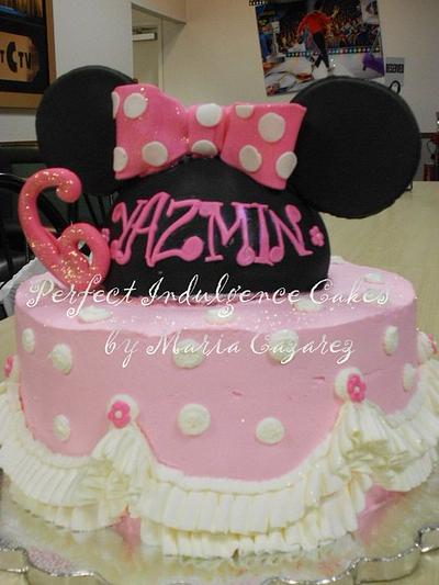 Minnie Mouse Cake for Jasmine - Cake by Maria Cazarez Cakes and Sugar Art