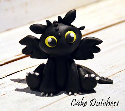 Toothless Cake Topper - Cake by Etty