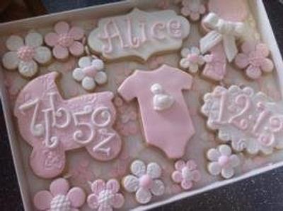New Baby Girl Cookies - Cake by CakeDIY