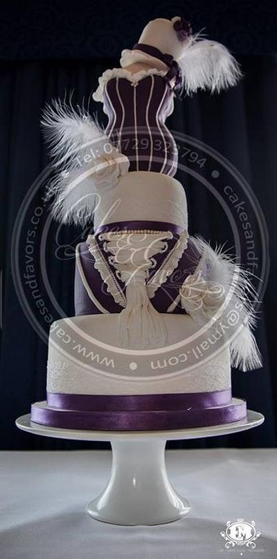 Great Gatsby inspired wedding cake  - Cake by Cakes and Favors