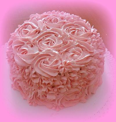CAKE WITH ROSES - Cake by sweetsugar
