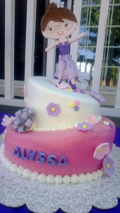 Topsy Turvy Ballerina Cake - Cake by Sharon