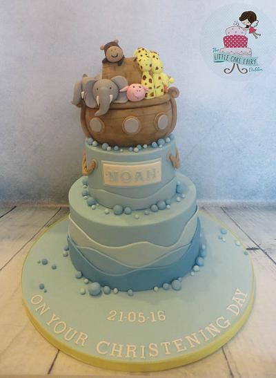 Noah's Ark Christening - Cake by Little Cake Fairy Dublin