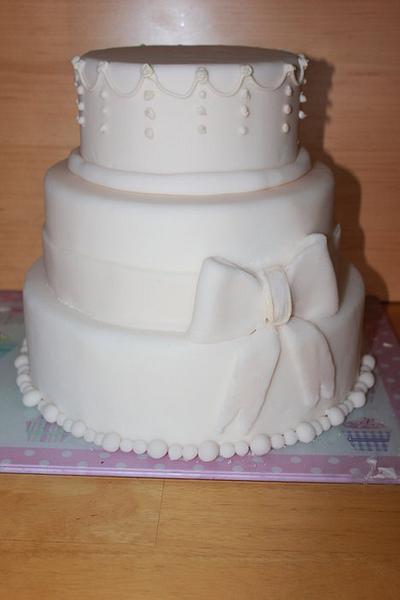 wedding cake - Cake by samantha