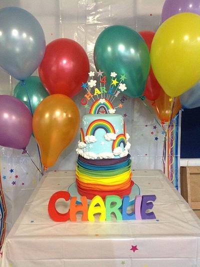 Somewhere Over the rainbow - Cake by Keeley Cakes