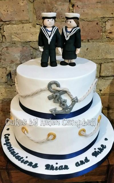 sailor anniversary cake - Cake by Helen Campbell
