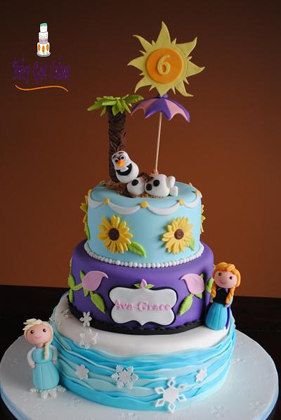 Another Frozen cake!!   - Cake by Baby Got Cakes
