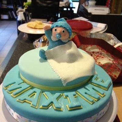 Maxime christening - Cake by Elaine