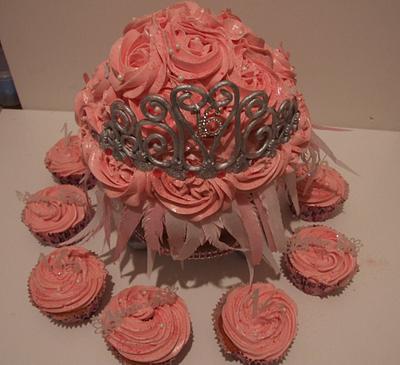 16th Birthday giant cupcake - Cake by Amanda Watson