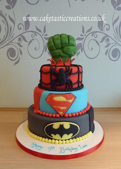 Superheroes Cake - Cake by Caketastic Creations