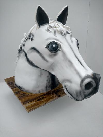 White horse - Cake by Eliss Coll