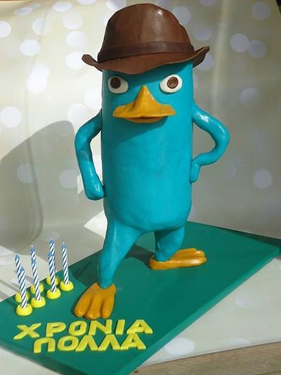 Perry Platypus - Cake by EmcakesGR