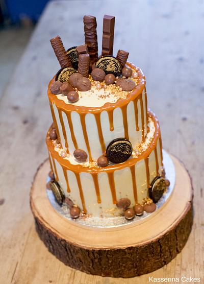 Caramel drip candy cake - Cake by Kasserina Cakes