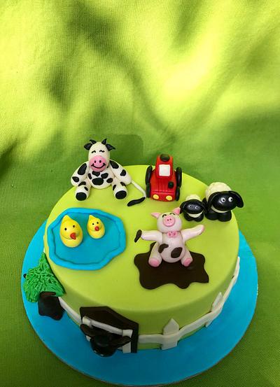 Farm House Theme Cake - Cake by Saniya Khan Sarguru