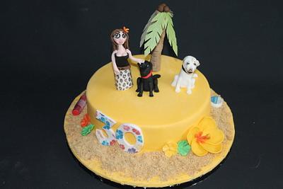 Hawaii themed cake! - Cake by Sue