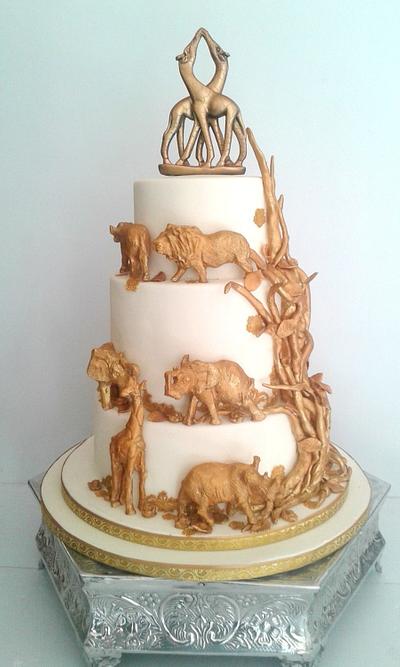 African Wedding Cake - Cake by Wicked Creations