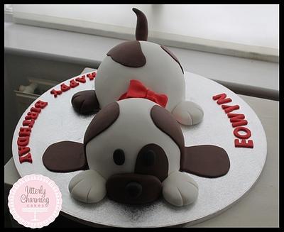 Puppy cake - Cake by  Utterly Charming Cakes